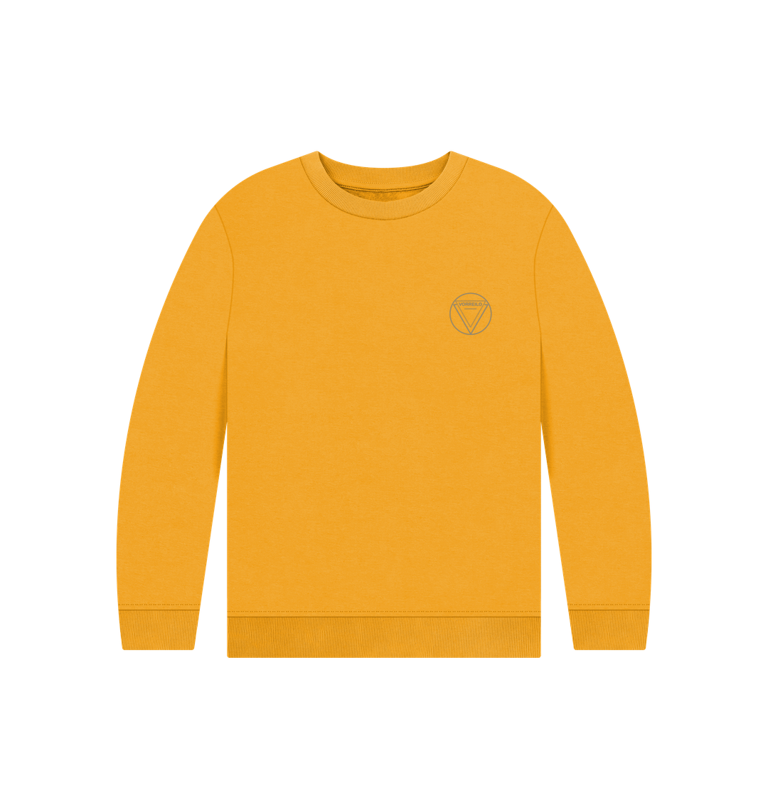 Mustard Vorreilo Kids' Organic Jumper  Certified Organic Cotton