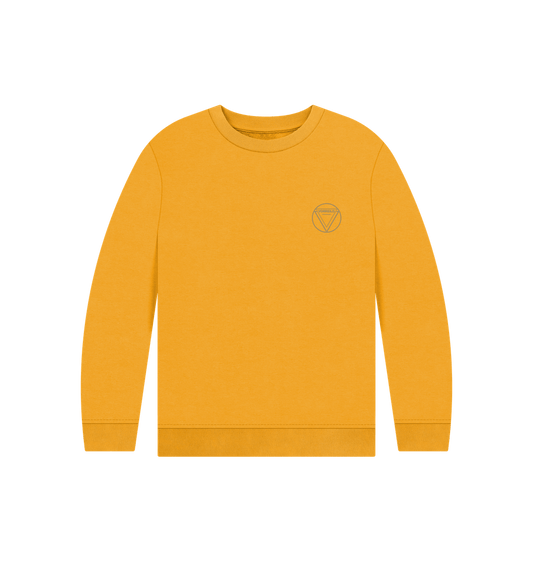 Mustard Vorreilo Kids' Organic Jumper  Certified Organic Cotton