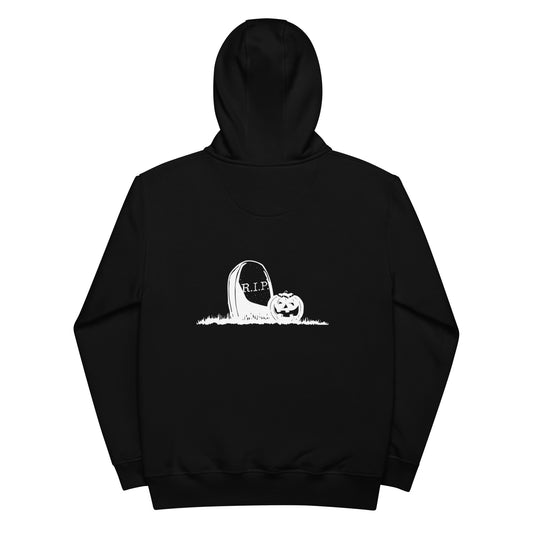 Vorreilo Unisex Eco-Friendly Organic & Recycled Hoodie - Halloween RIP 01 Limited Edition