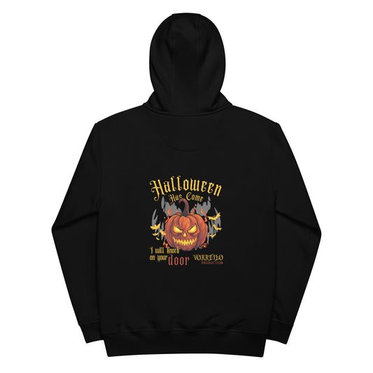 Vorreilo Unisex Eco-Friendly Organic & Recycled Hoodie - Halloween Pumpkin -Back -04 Limited Edition