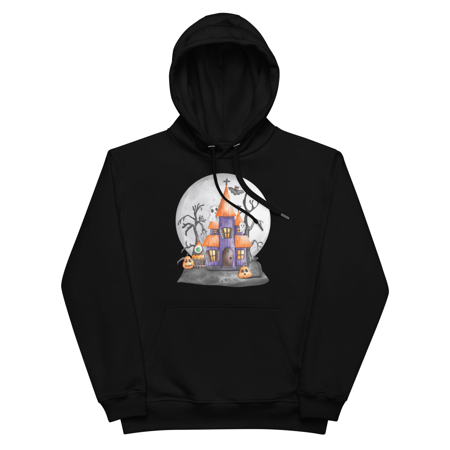 Vorreilo Unisex Eco-Friendly Organic & Recycled Hoodie - Halloween House 01 Limited Edition