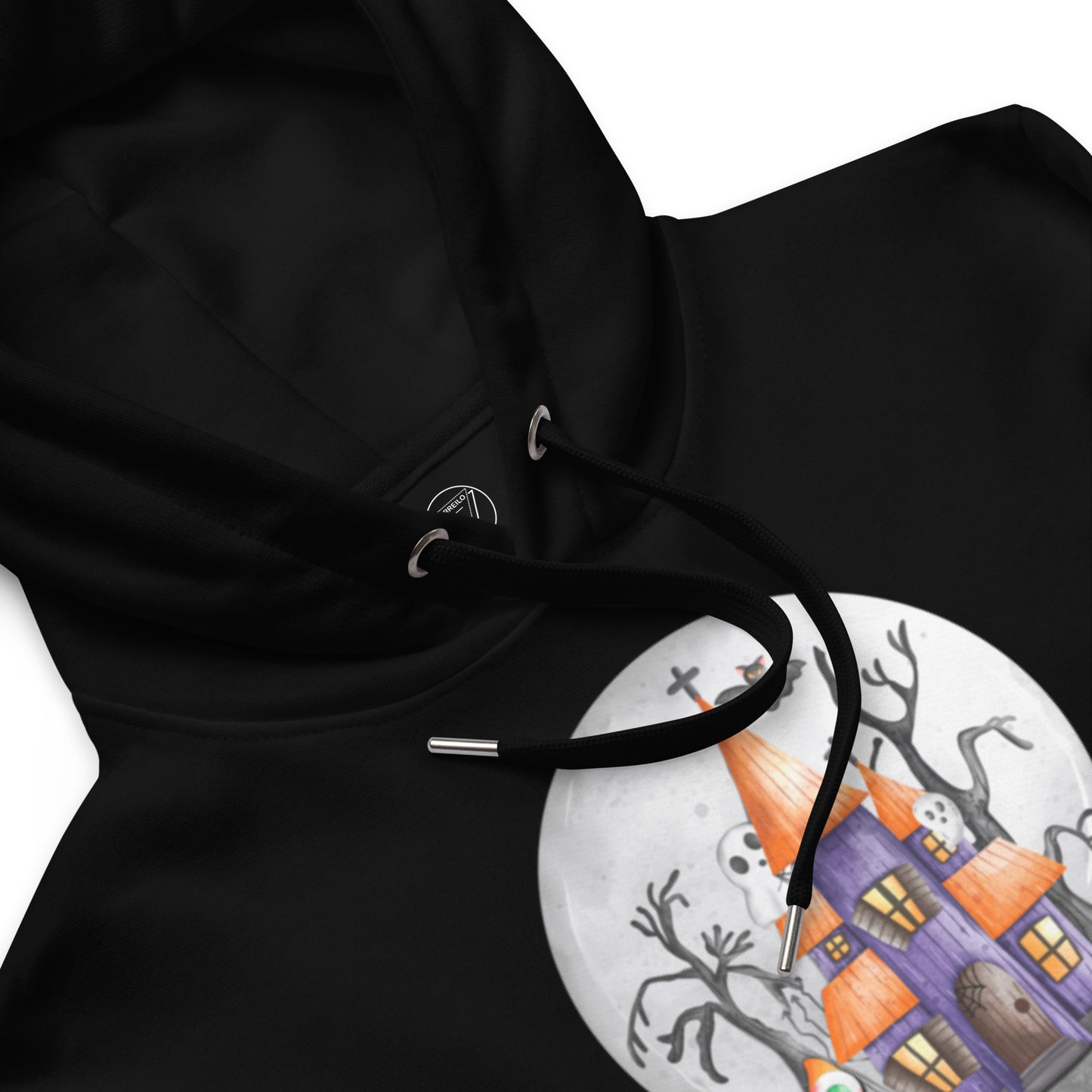 Vorreilo Unisex Eco-Friendly Organic & Recycled Hoodie - Halloween House 01 Limited Edition