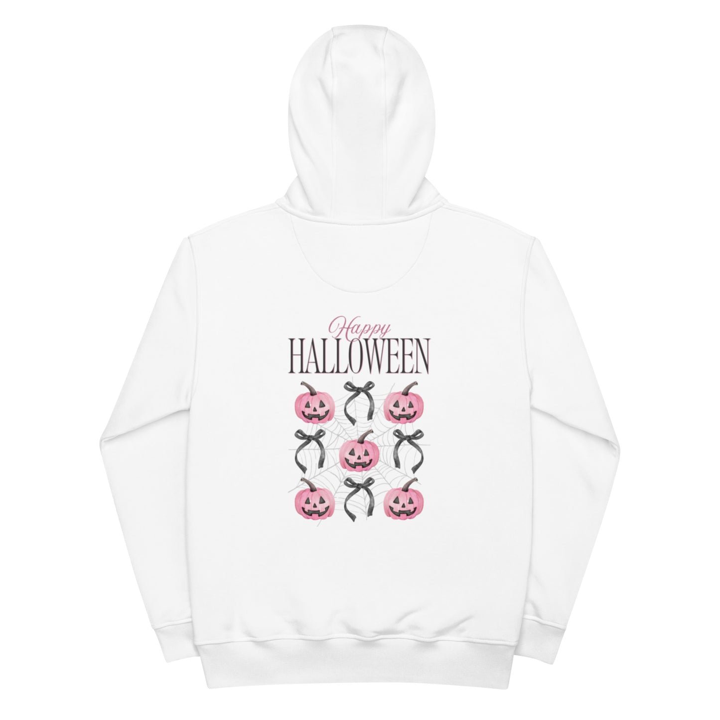 Vorreilo Unisex Eco-Friendly Organic & Recycled Hoodie - Halloween Pumpkin -Back -03 Limited Edition