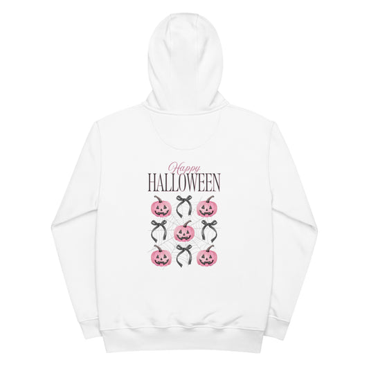 Vorreilo Unisex Eco-Friendly Organic & Recycled Hoodie - Halloween Pumpkin -Back -03 Limited Edition