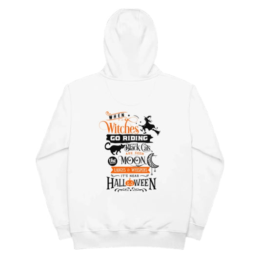 Vorreilo Unisex Eco-Friendly Organic & Recycled Hoodie - Halloween Witch - Back- 02 Limited Edition