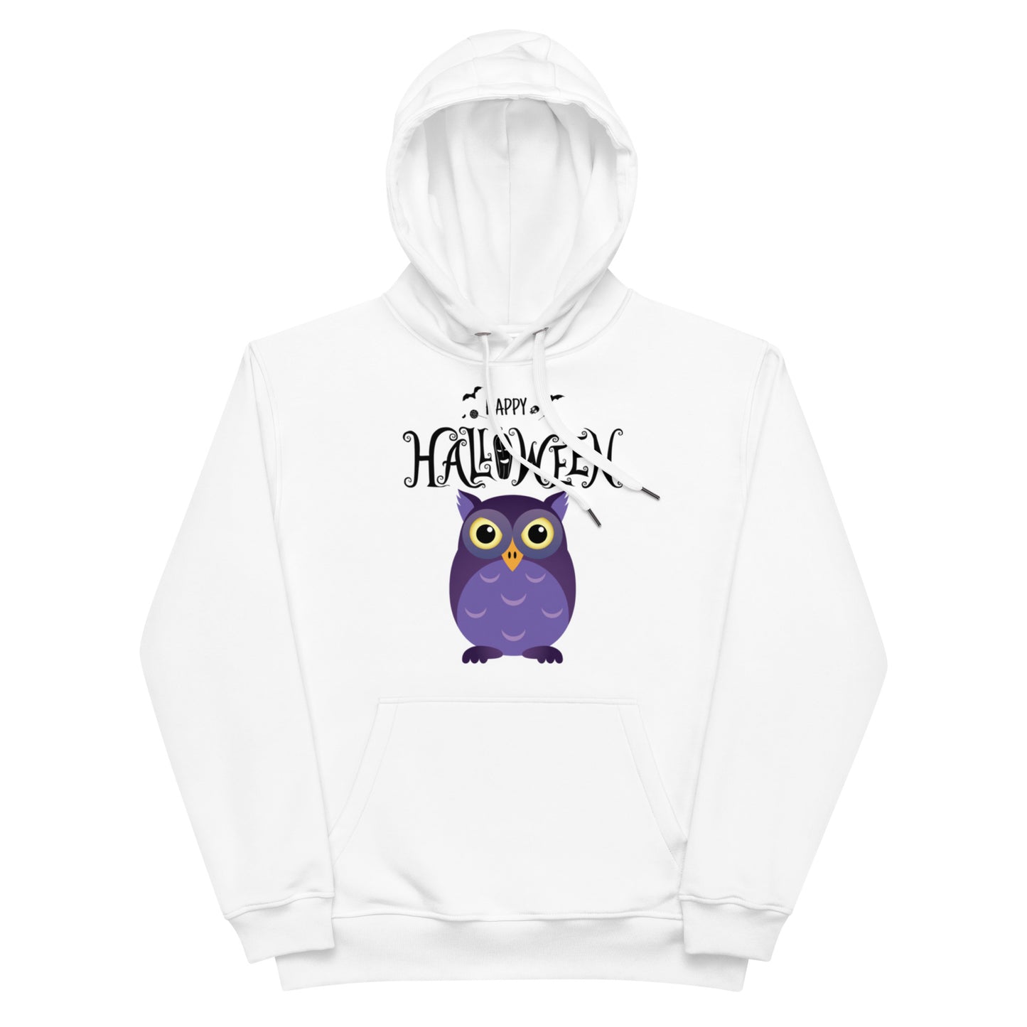 Vorreilo Unisex Eco-Friendly Organic & Recycled Hoodie - Halloween Owl 01 Limited Edition