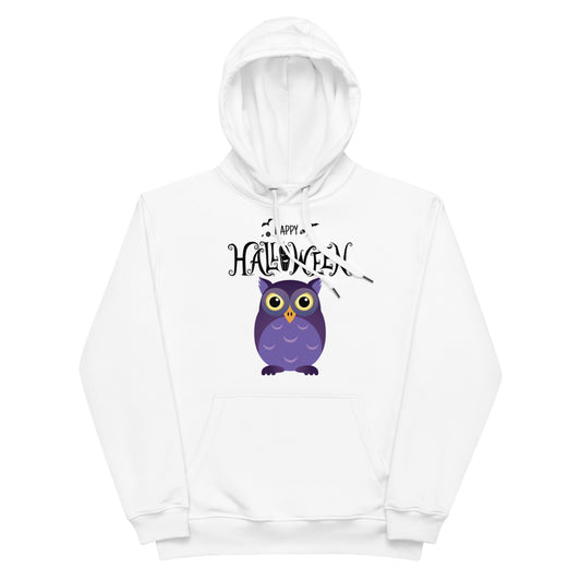 Vorreilo Unisex Eco-Friendly Organic & Recycled Hoodie - Halloween Owl 01 Limited Edition