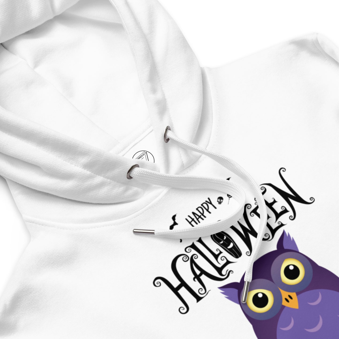 Vorreilo Unisex Eco-Friendly Organic & Recycled Hoodie - Halloween Owl 01 Limited Edition