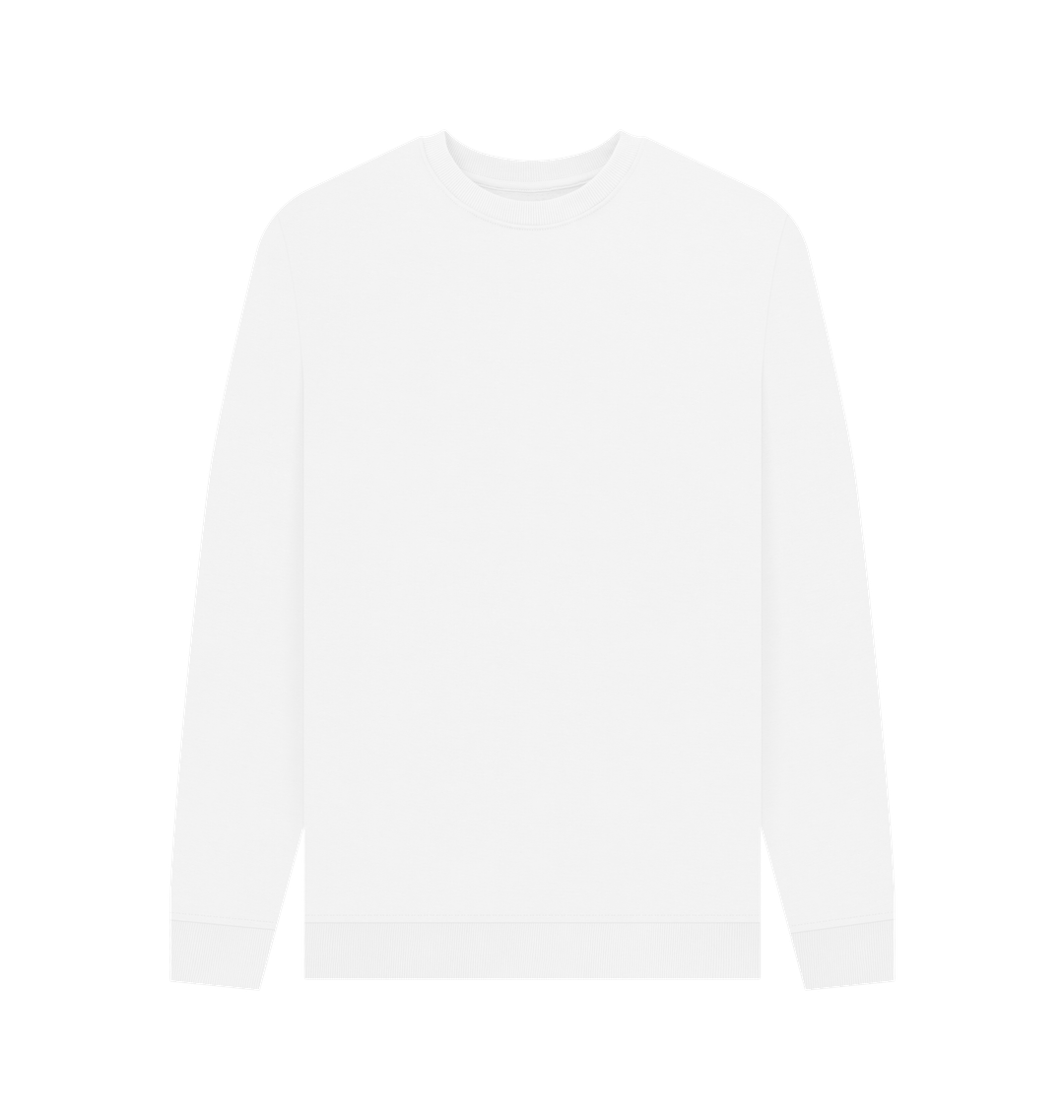 White Vorreilo Unisex Organic Cotton Sweatshirt - B+