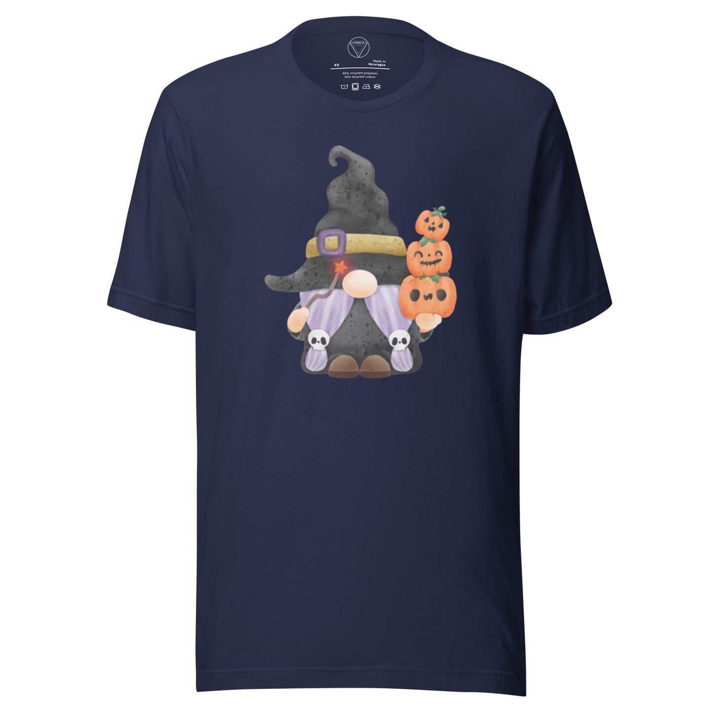 Vorreilo Unisex Recycled T-Shirt - Happy Halloween Gnome 01-Limited Edition