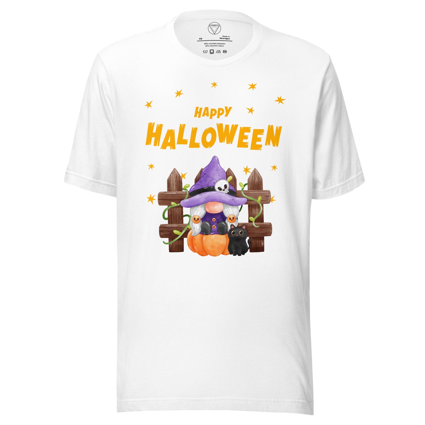 Vorreilo Unisex Recycled T-Shirt - Happy Halloween Gnome 04-Limited Edition