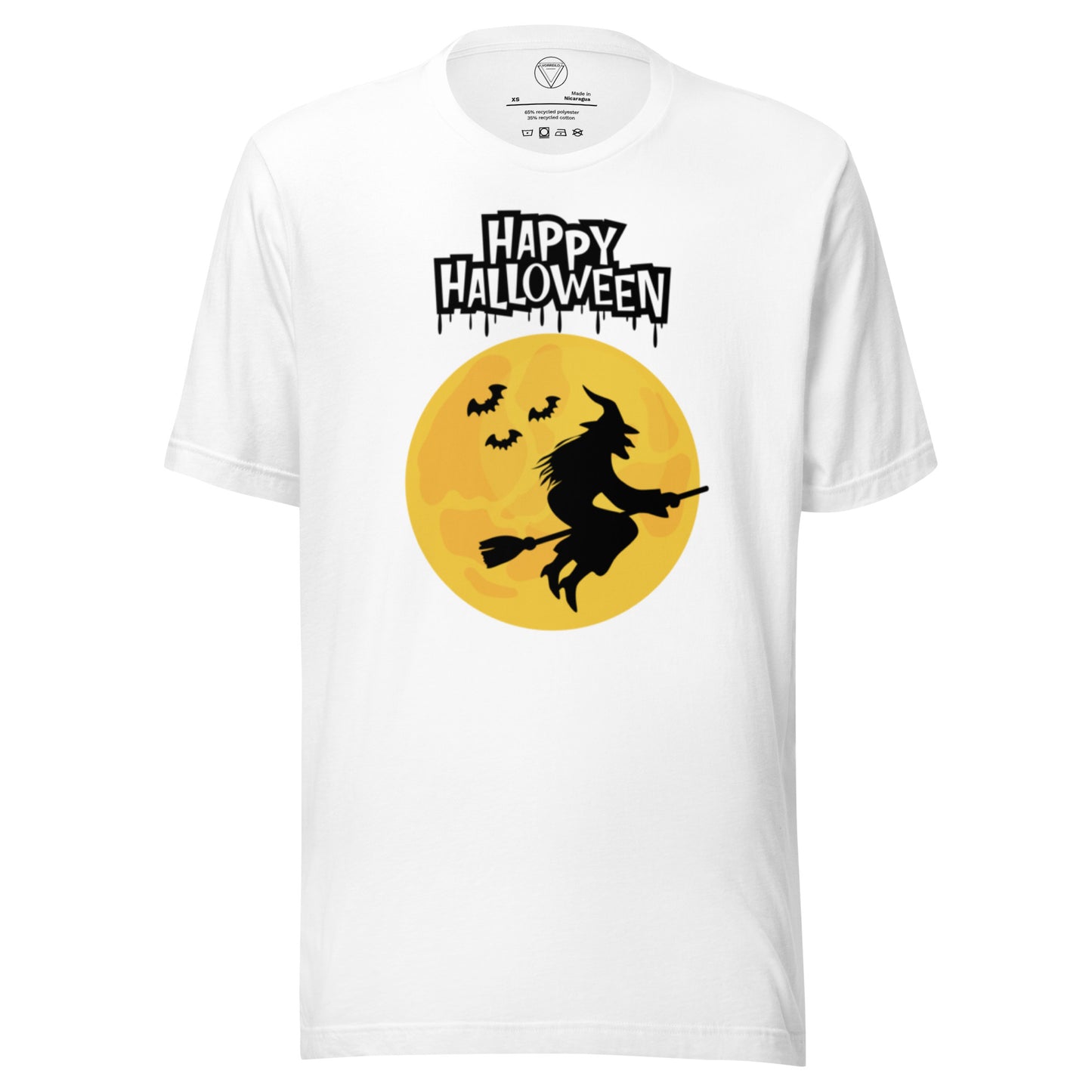 Vorreilo Unisex Recycled T-Shirt - Happy Halloween Witch 01-Limited Edition