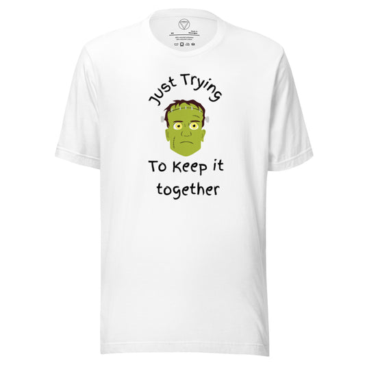 Vorreilo Unisex Recycled T-Shirt - Happy Halloween Frankenstein 01-Limited Edition