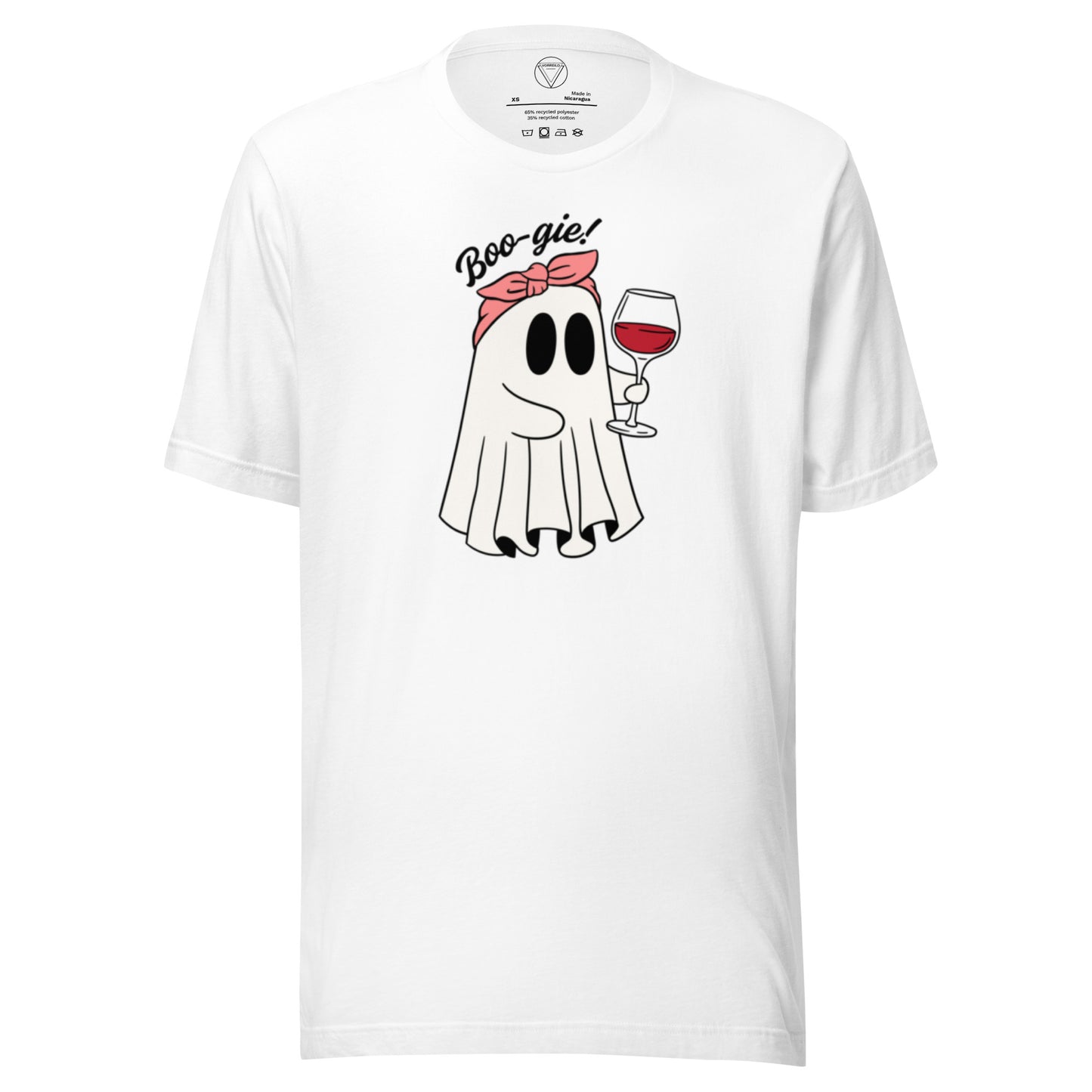 Vorreilo Unisex Recycled T-Shirt - Happy Halloween Ghost 02-Limited Edition