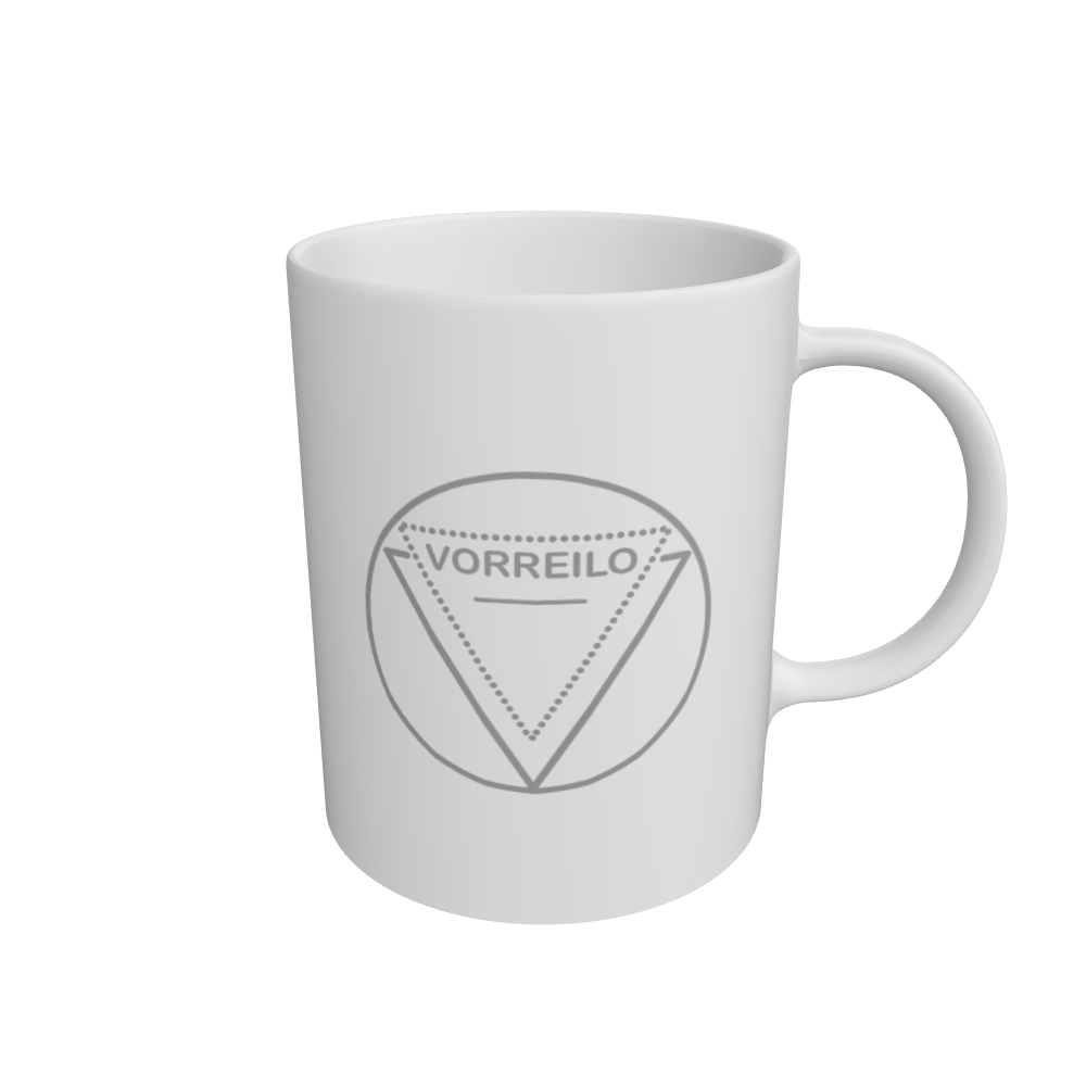 White Vorreilo Mug  100% Ceramic